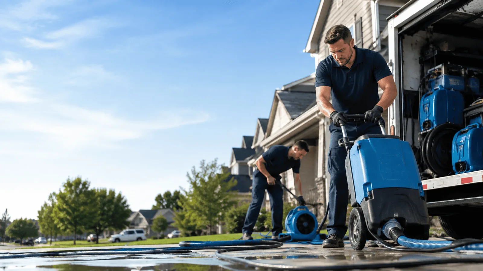Pipe Leak Detection & Cleanup being performed in Port Saint Lucie, FL